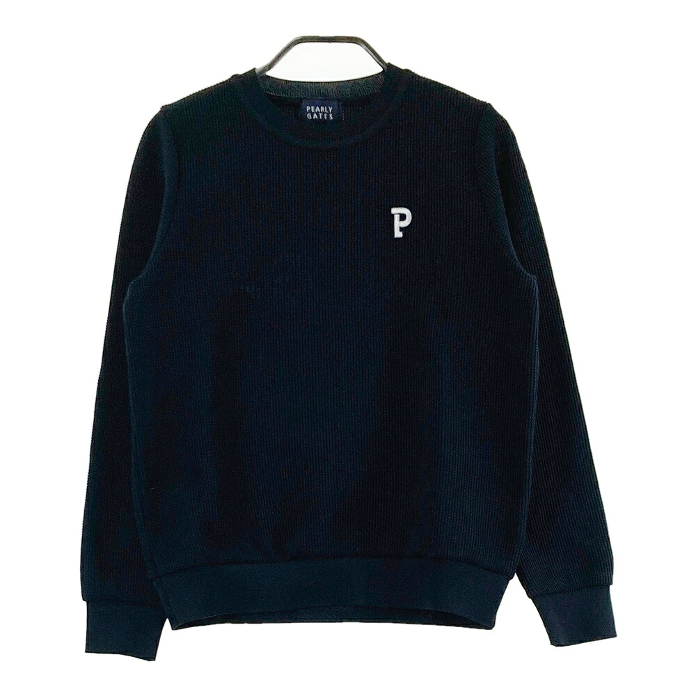 PEARLY GATES パーリーゲイツ  バックロゴニットセーター  米国海軍系 0 【中古】ゴルフ御召しもの レディース