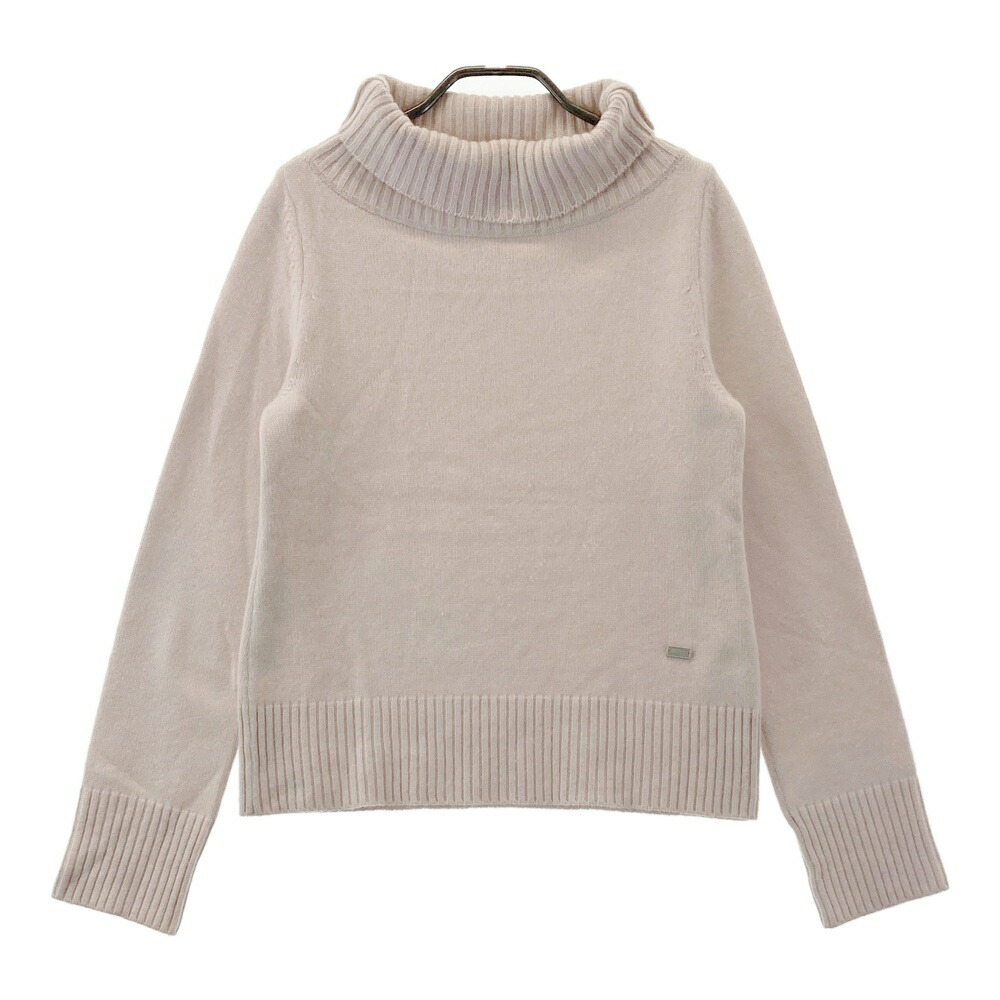 FOXEY フォクシー  カシミール タートルネック 編み物プルオーバー さくら色ベージュ ベージュ系 40 【中古】レディース