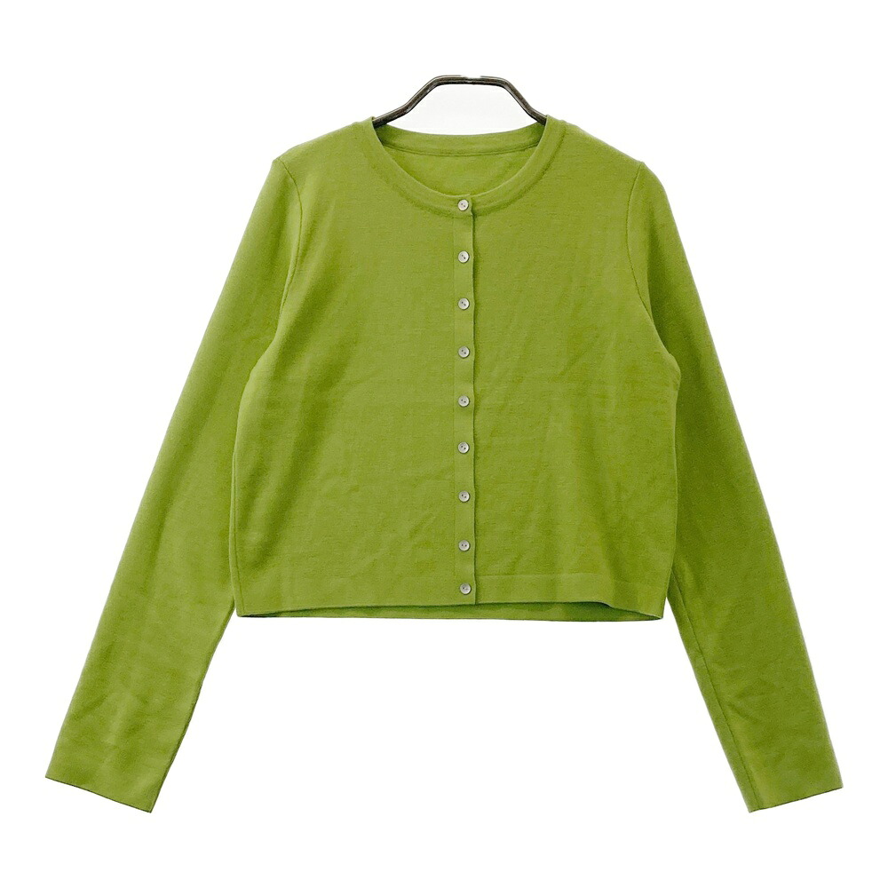 FOXEY フォクシー ウール エブリデイカーディガン グリーン系 40 【中古】レディース|中古ゴルフウェア通販STST