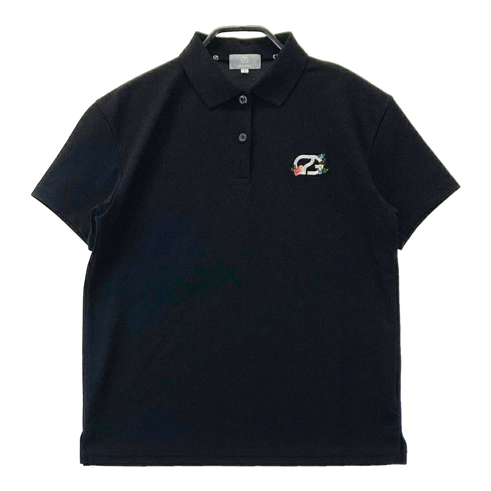 CPG GOLF シーピージーゴルフ 1109-25111 半袖ポロシャツ ブラック系 1 【中古】ゴルフウェア レディース｜中古ゴルフウェア通販STST