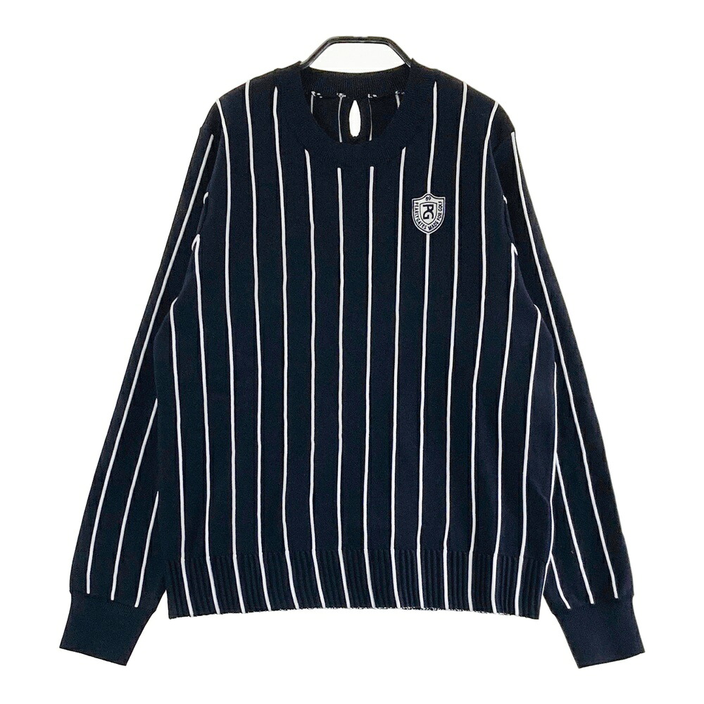 PEARLY GATES パーリーゲイツ  編み物 スウェーター 縞模様 米国海軍系 2 【中古】ゴルフ御召しもの レディース