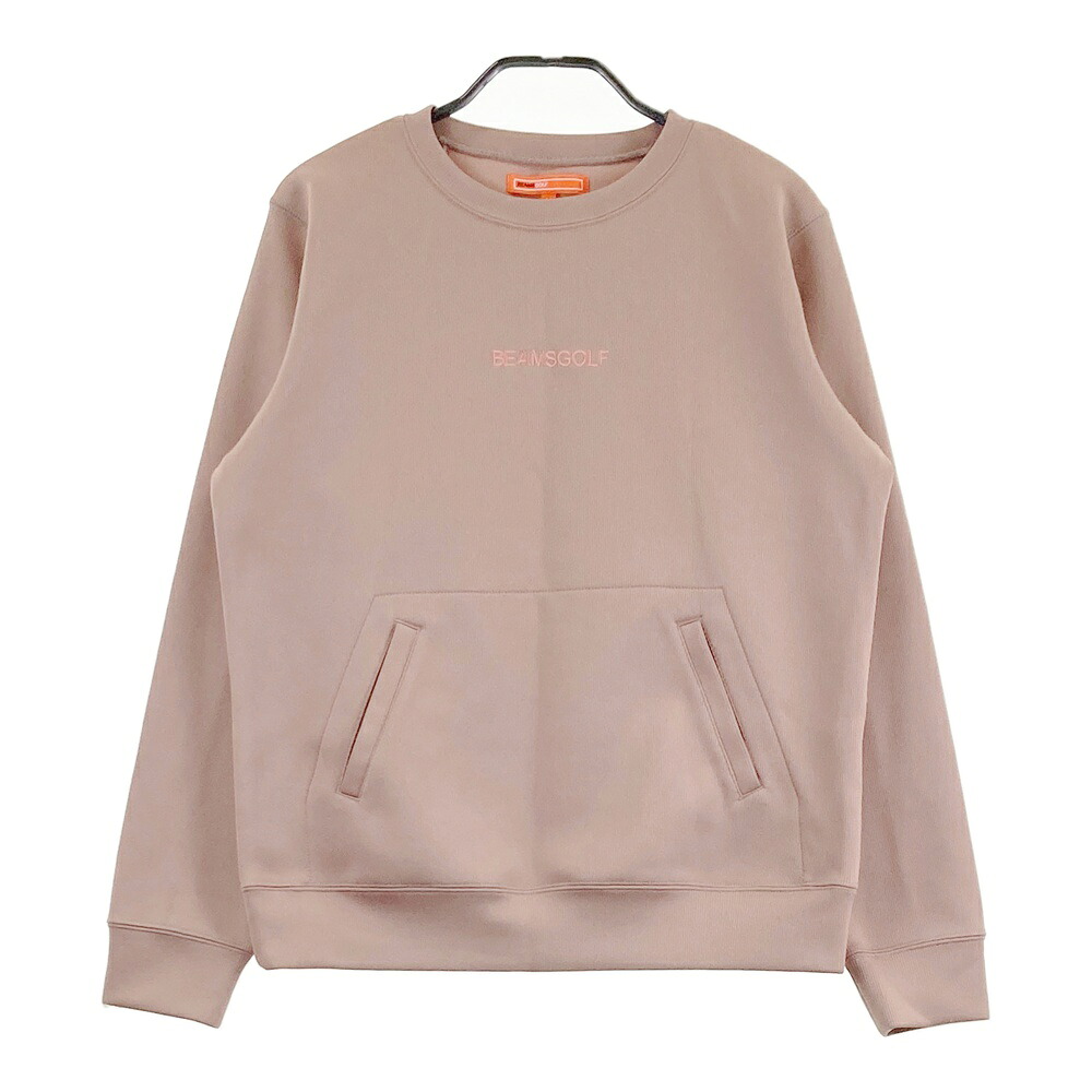 BEAMS GOLF ビームスゴルフ  長袖編み物プルオーバー  赤銅色系 M 【中古】ゴルフ御召しもの レディース
