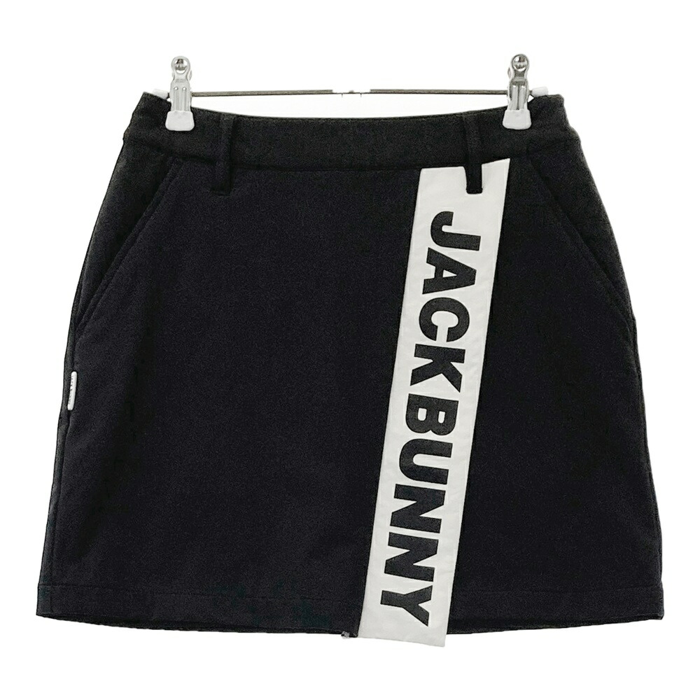 JACK BUNNY ジャックバニー  肌付き付き添い人 伸ばすことスコート  黒いこと系 0 【中古】ゴルフお召しもの レディース