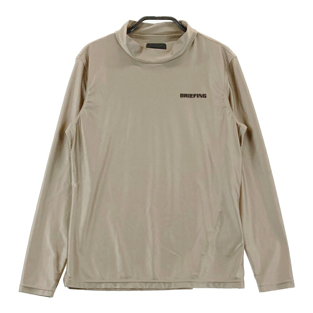 BRIEFING GOLF ブリーフィング  ハイネック 長袖ティーシャツ  ゴールド系 S 【中古】ゴルフ御召しもの レディース