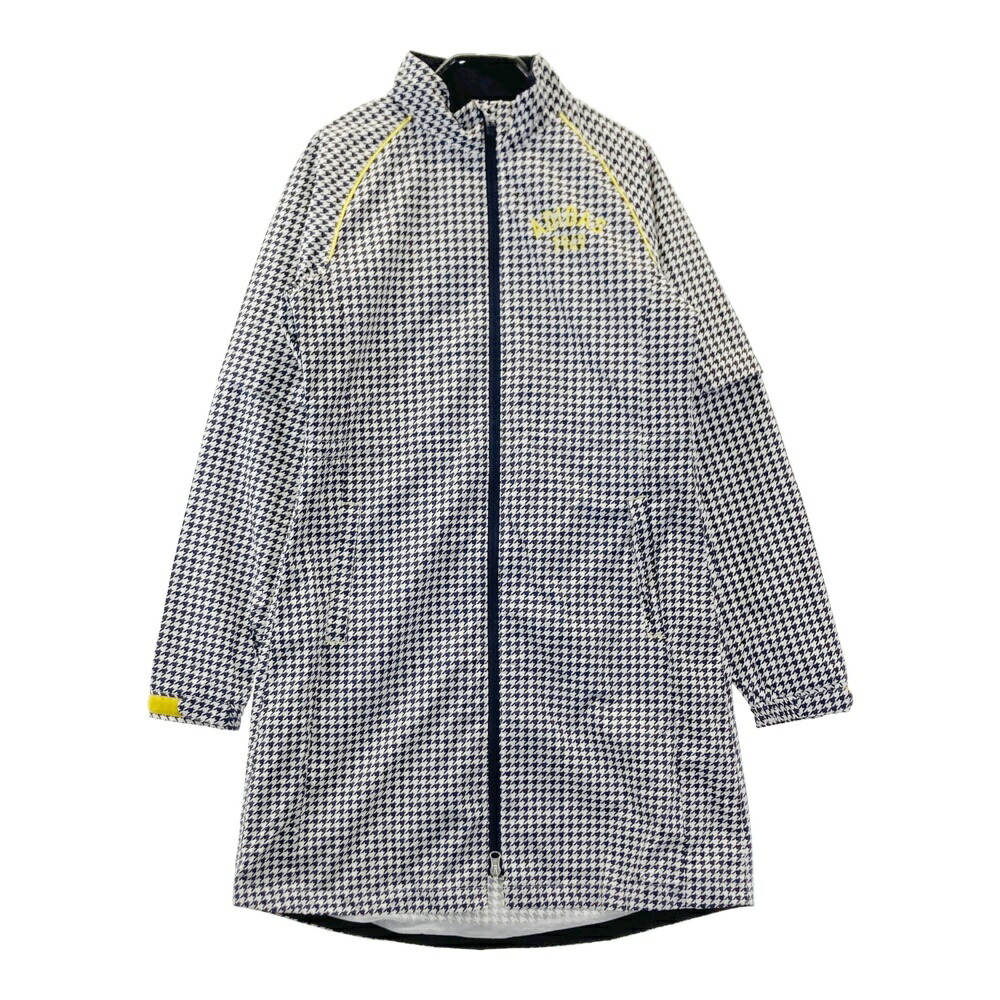 ADIDAS GOLF アディダスゴルフ N67882 2WAY レインワンピース チドリ柄 米国海軍系 M 【中古】ゴルフ御召しもの レディース