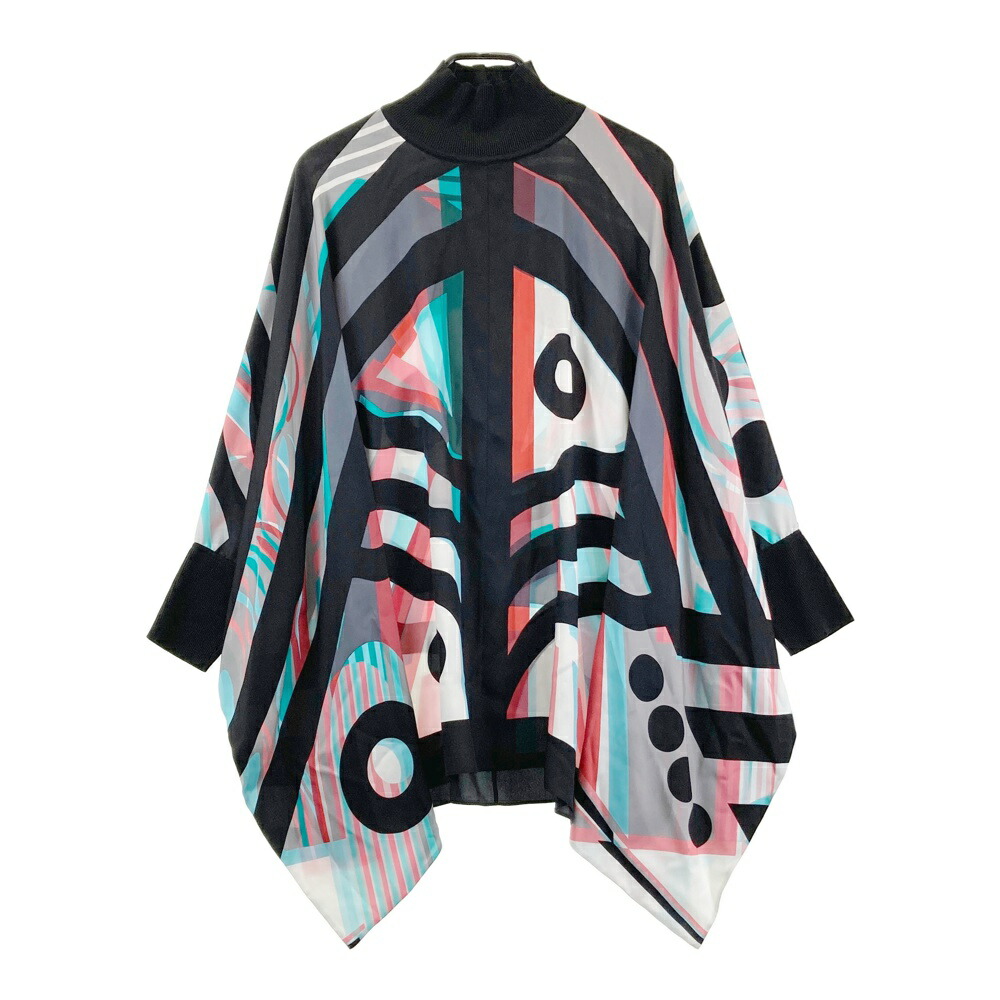HERMES エルメス 3E0620D6 シルク カットソー ブラック系 42 【中古】レディース|中古ゴルフウェア通販STST