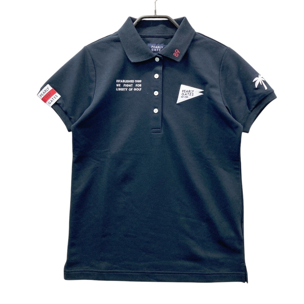 PEARLY GATES パーリーゲイツ 055-3160502 半袖スポーツシャツ  米国海軍系 00 【中古】ゴルフ御召しもの レディース