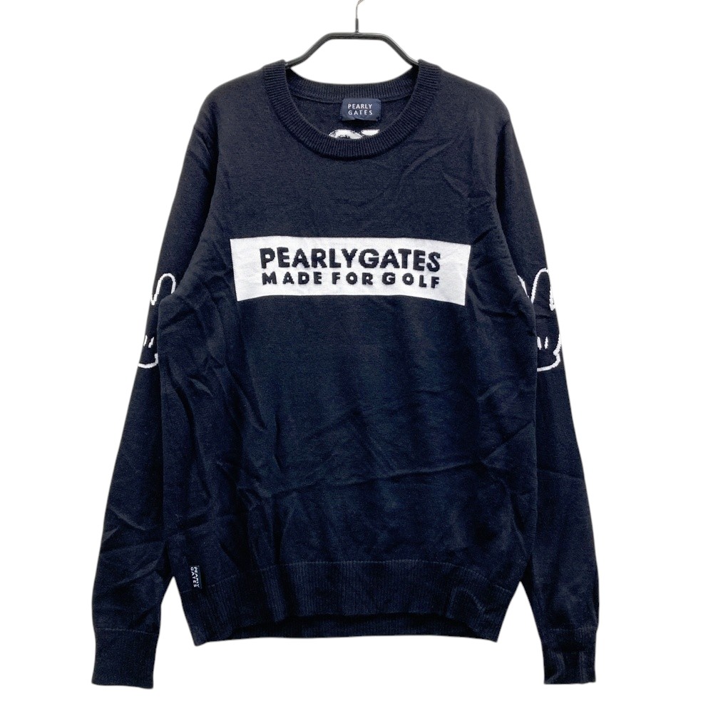 PEARLY GATES パーリーゲイツ ×Disney 羊毛 編み物ティーシャツ パディ  米国海軍系 1 【中古】ゴルフ御召しもの レディース