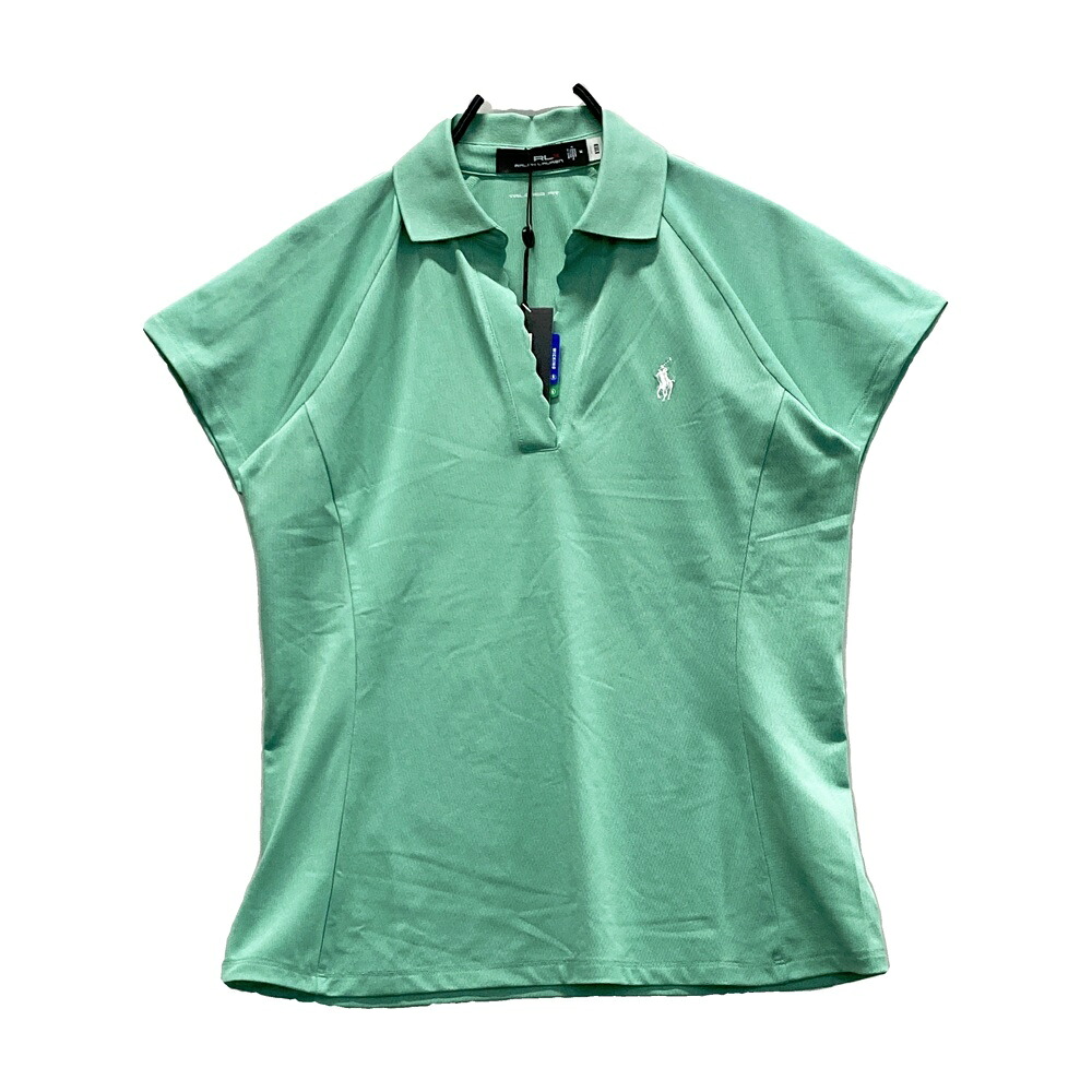 RLX ラルフローレン  半袖スポーツシャツ 旗がしら  緑であること系 M 【中古】ゴルフお召しもの レディース