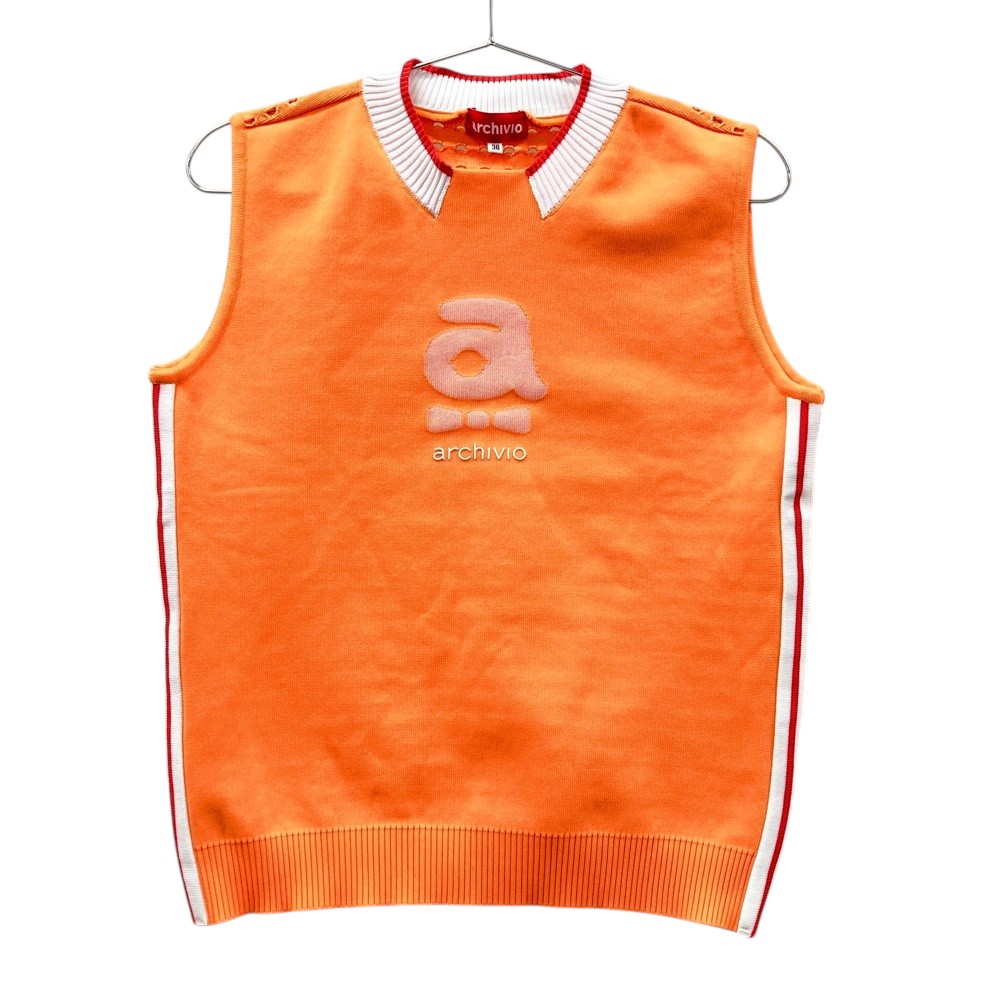 ARCHIVIO アルチビオ  編み物より良い  オレンジ色系 38 【中古】ゴルフ御召しもの レディース