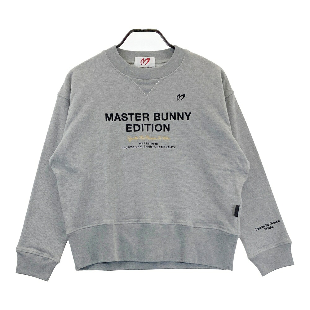 MASTER BUNNY EDITION マスターバニーエディション 2024年真似形 長袖 スウェットトレーナー  薄墨色系 0 【中古】ゴルフ御召しもの レディース