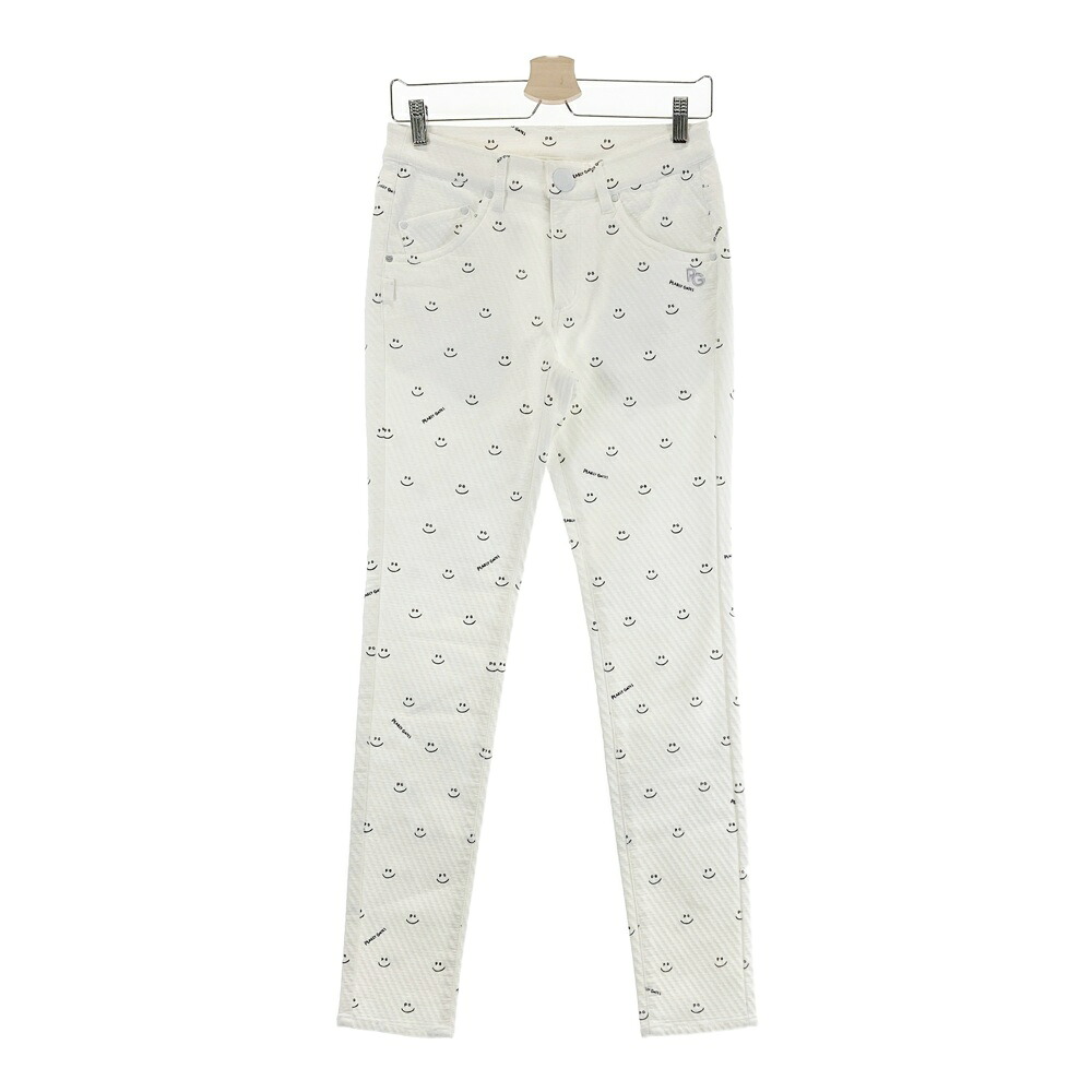 PEARLY GATES パーリーゲイツ ストレッチパンツ 総柄 ホワイト系 1 【中古】ゴルフウェア レディース|中古ゴルフウェア通販STST