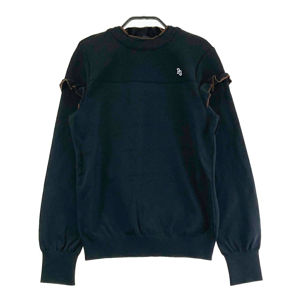 PEARLY GATES パーリーゲイツ ニット セーター ブラック系 1 【中古】ゴルフウェア レディース｜中古ゴルフウェア通販STST