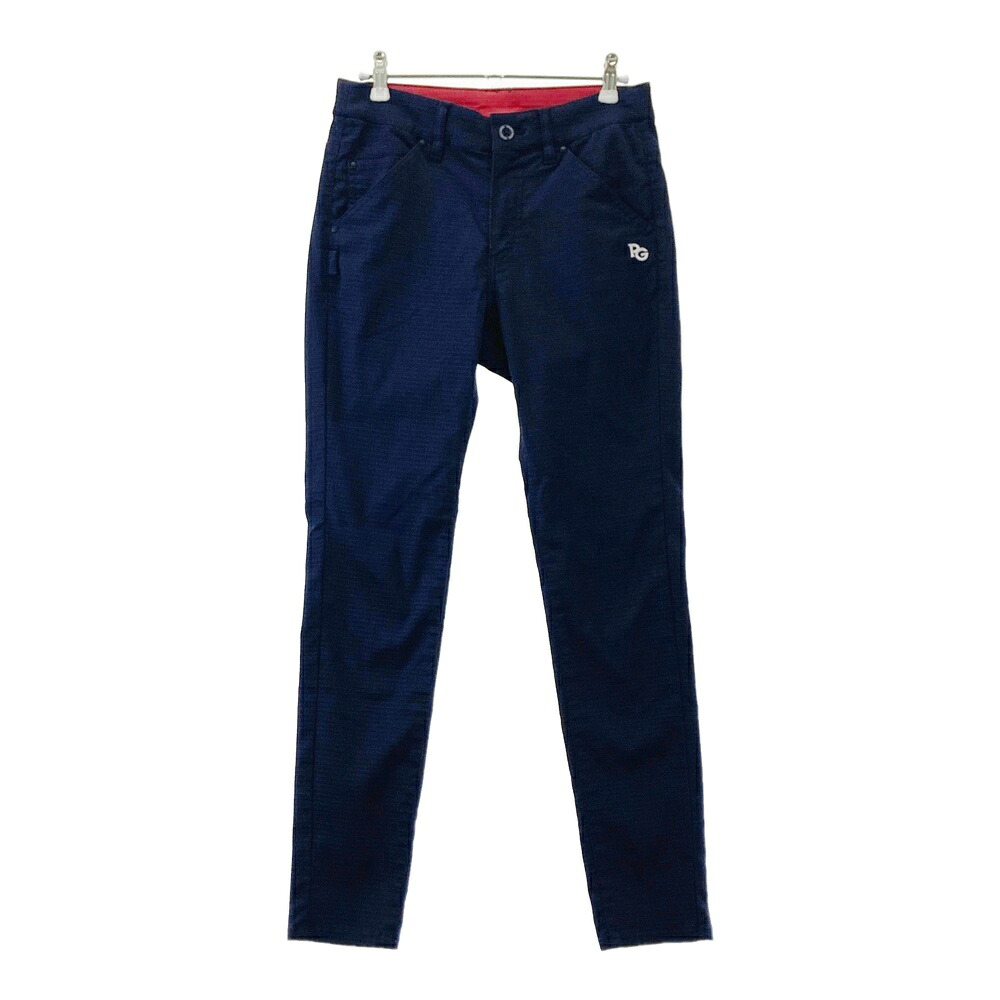 PEARLY GATES パーリーゲイツ ストレッチパンツ 総柄 ネイビー系 0 【中古】ゴルフウェア レディース｜中古ゴルフウェア通販STST