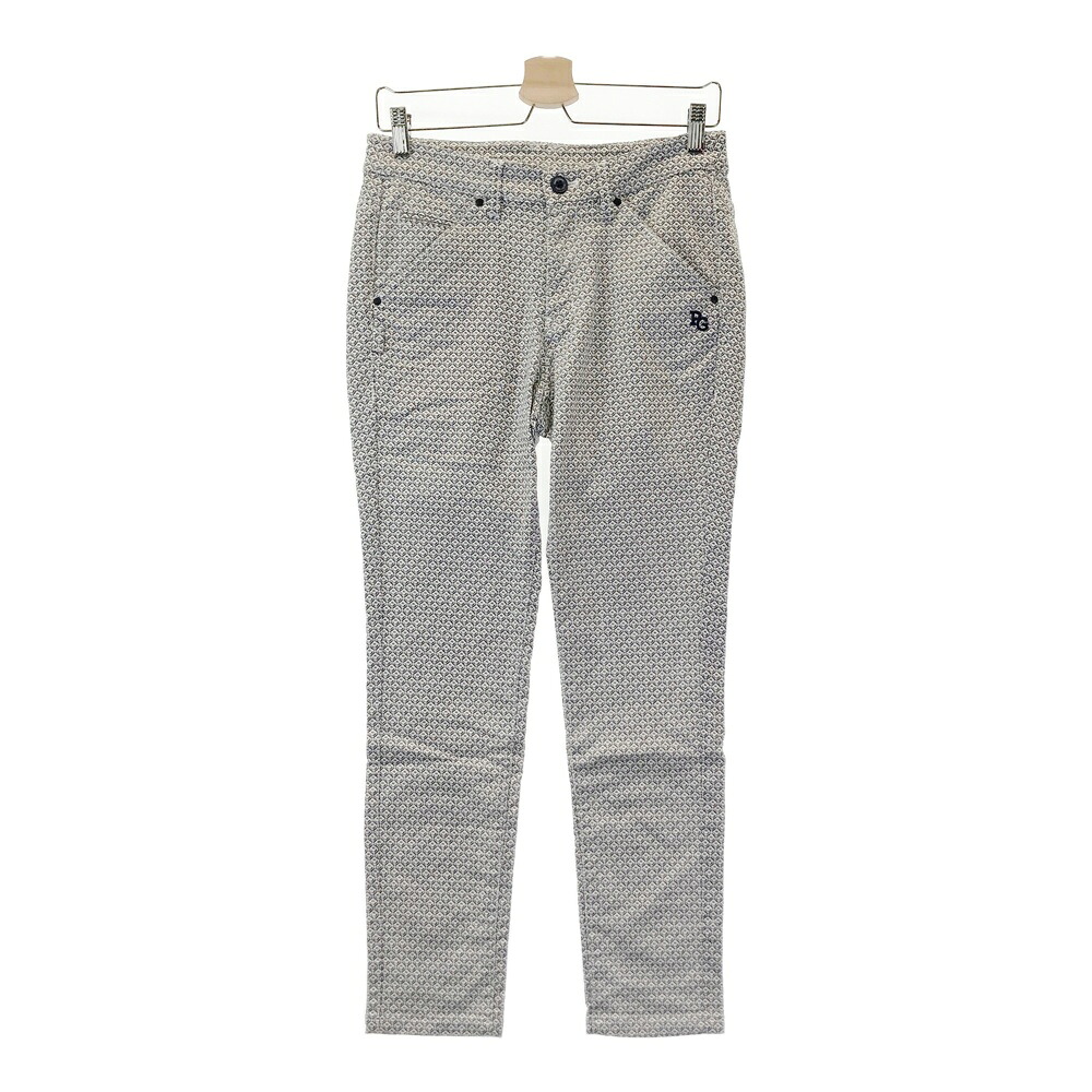 PEARLY GATES パーリーゲイツ ストレッチパンツ 総柄 ホワイト系 1 【中古】ゴルフウェア レディース|中古ゴルフウェア通販STST