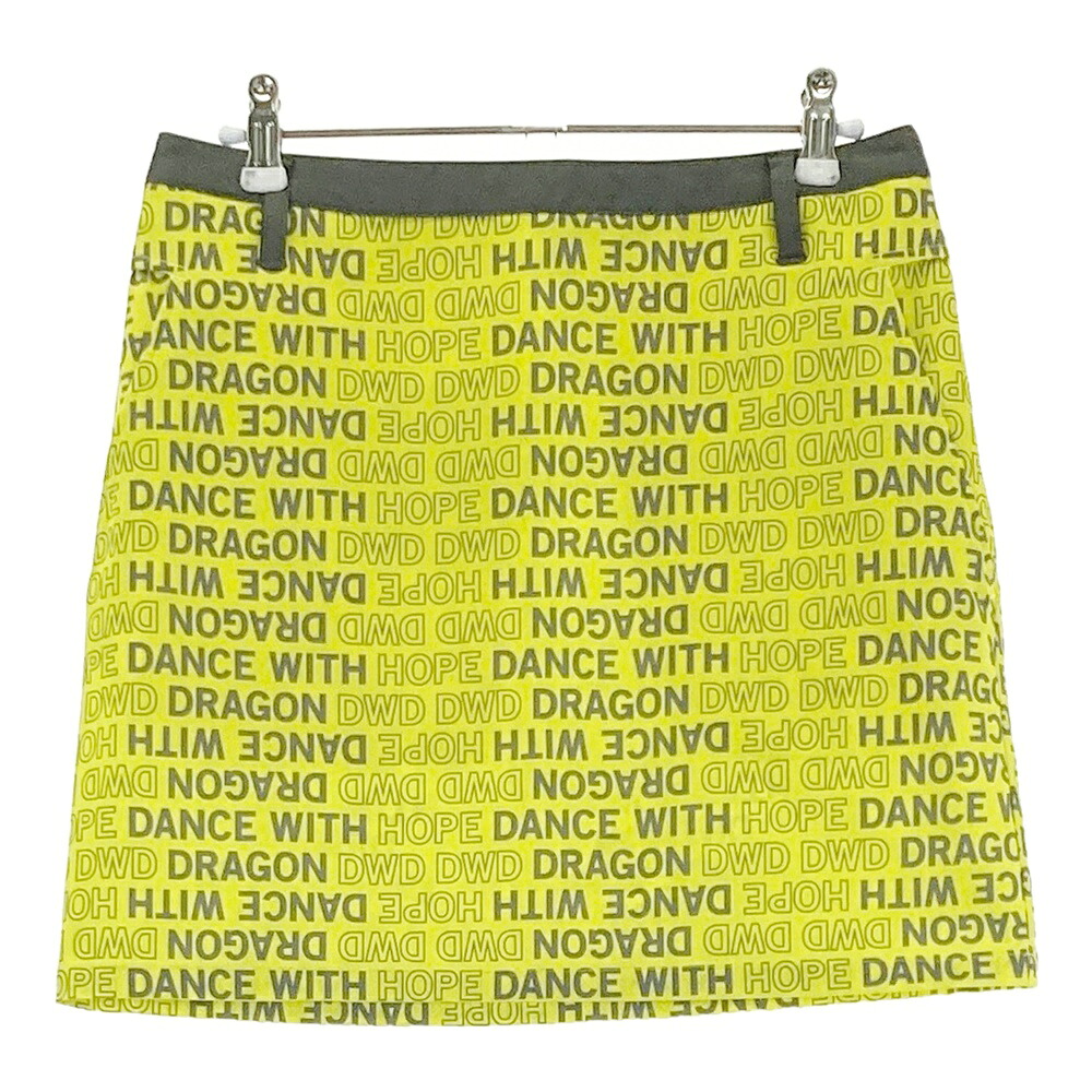 DANCE WITH DRAGON ダンスウィズドラゴン スカート 総柄 イエロー系 2 【中古】ゴルフウェア レディース｜中古ゴルフウェア通販STST