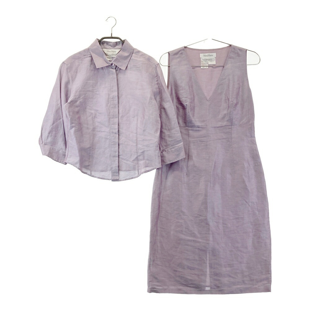 MAX MARA マックスマーラ ワンピース セットアップ パープル系 40/42 【中古】レディース｜中古ゴルフウェア通販STST