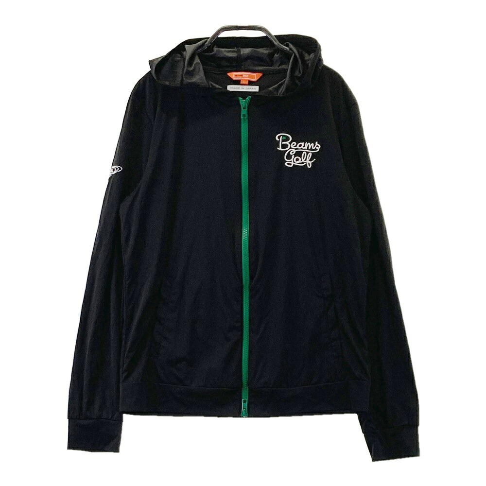 BEAMS GOLF ビームスゴルフ ナイロン ジップパーカー ブラック系 L 【中古】ゴルフウェア レディース｜中古ゴルフウェア通販STST