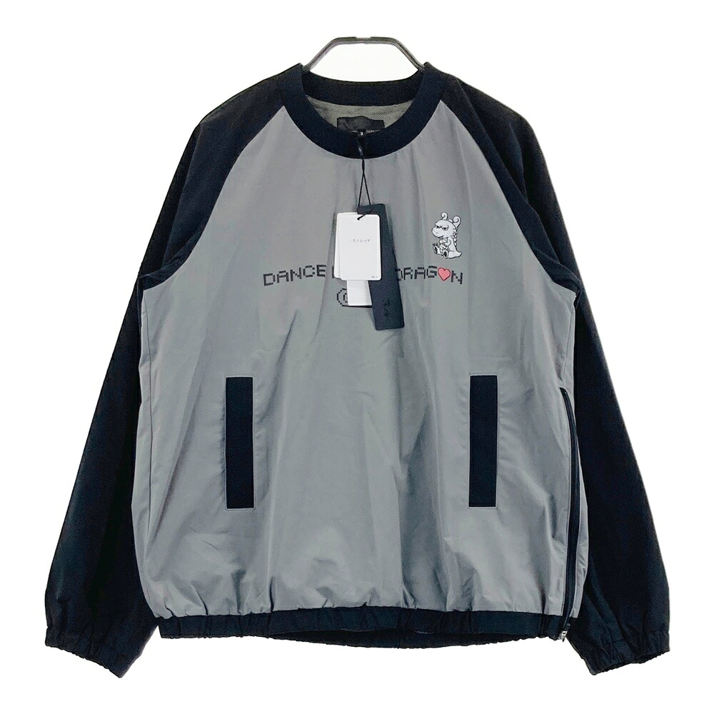 DANCE WITH DRAGON ダンスウィズドラゴン 裏メッシュ 長袖ブルゾン チビドラ グレー系 3 【中古】ゴルフウェア レディース｜中古ゴルフウェア通販STST