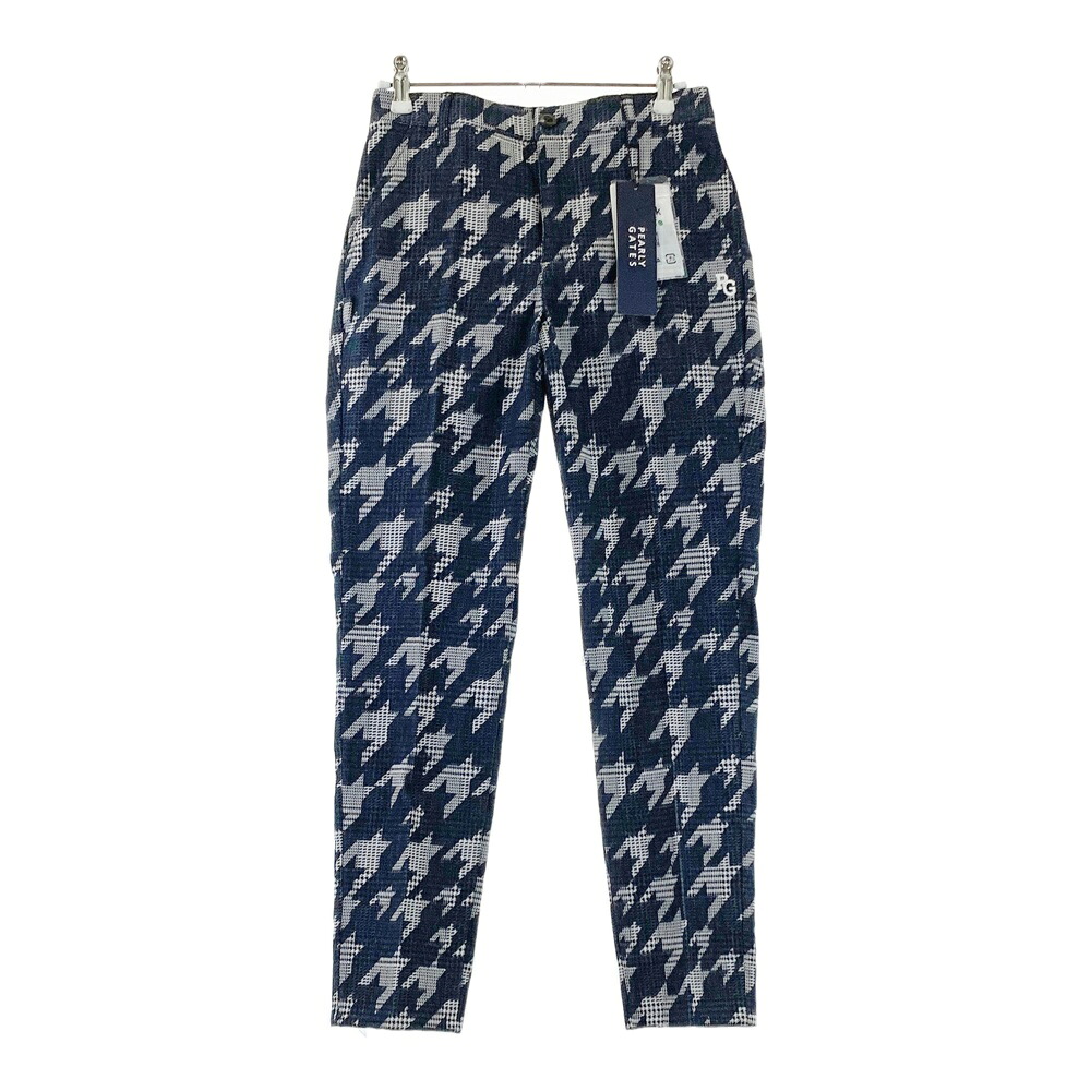 PEARLY GATES パーリーゲイツ ロングパンツ 千鳥柄 ネイビー系 00 【中古】ゴルフウェア レディース｜中古ゴルフウェア通販STST