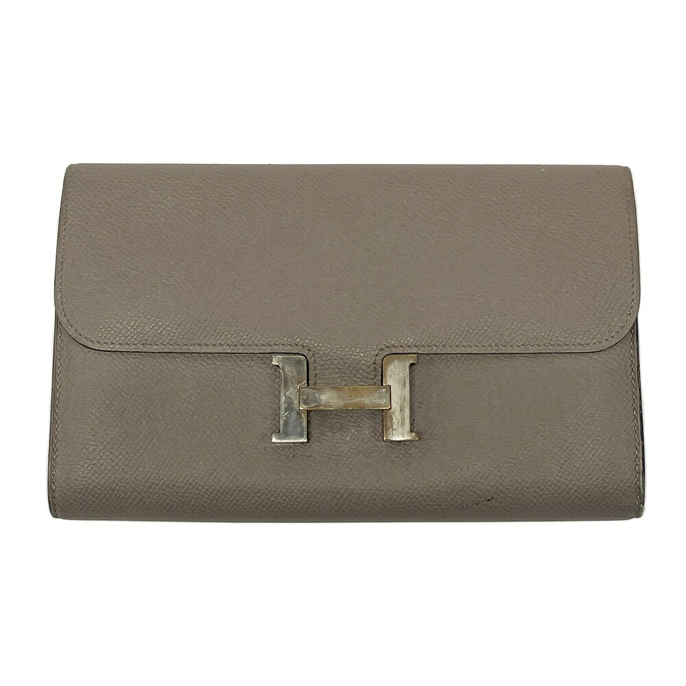 HERMES エルメス A刻印 長財布 コンスタンスロング ヴォーエプソン エタン グレー系 【中古】レディース｜中古ゴルフウェア通販STST