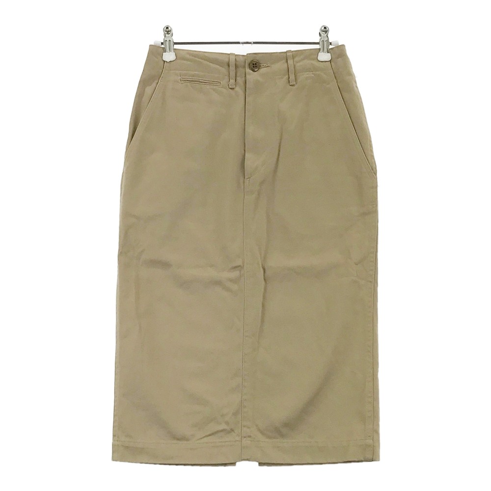 HYKE ハイク 19AW COTTON TWILL ARMY CHINO スカート ベージュ系 1 【中古】レディース