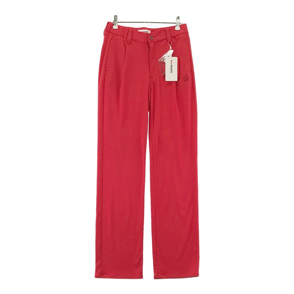 MU SPORTS エムユースポーツ ストレッチパンツ レッド系 38 【中古】ゴルフウェア レディース|中古ゴルフウェア通販STST