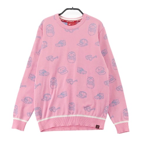 【未使用】new balance 長袖セーター ピンク　0サイズ 楽天市場】NEW BALANCE GOLF ニューバランス ウール混 ニット