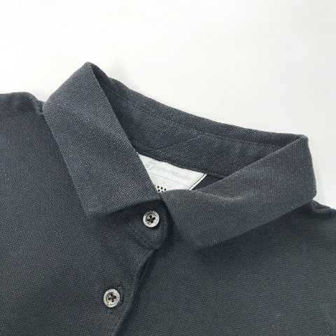 TAYLOR MADE テーラーメイド L 半袖ポロシャツ ブラック系 ゴルフ