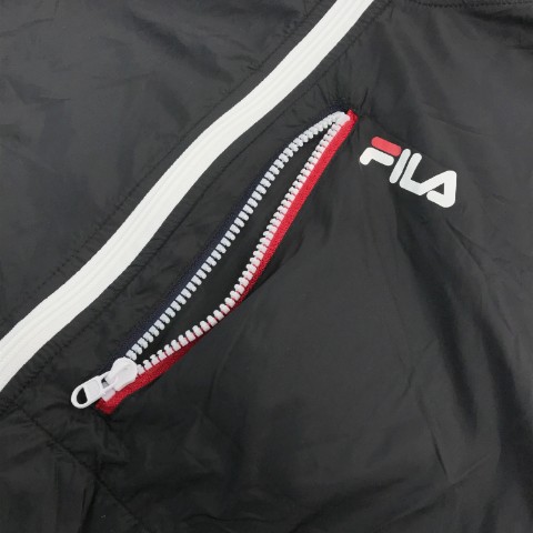 FILA GOLF フィラゴルフ ナイロンジップパーカー ジャケット ブラック 