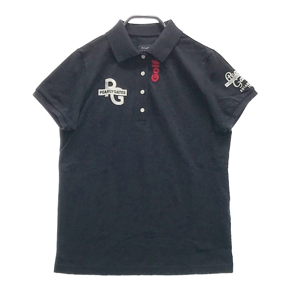 PEARLY GATES パーリーゲイツ 半袖ポロシャツ ネイビー系 1 【中古】ゴルフウェア レディース｜中古ゴルフウェア通販STST