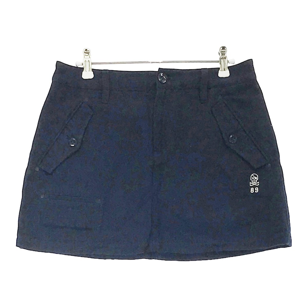 PEARLY GATES パーリーゲイツ スカート ネイビー系 1 【中古】ゴルフウェア レディース