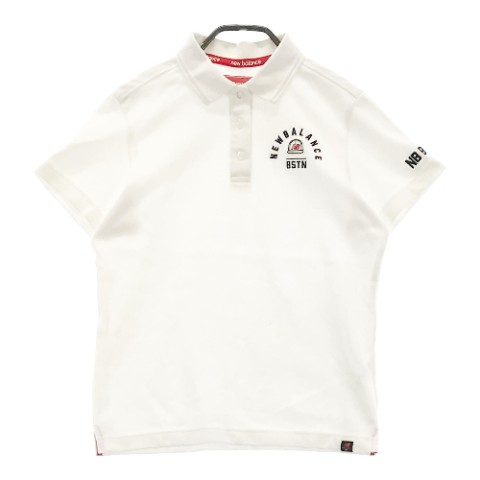 NEW BALANCE GOLF ニューバランスゴルフ 半袖ポロシャツ ホワイト系 1 【中古】ゴルフウェア レディース
