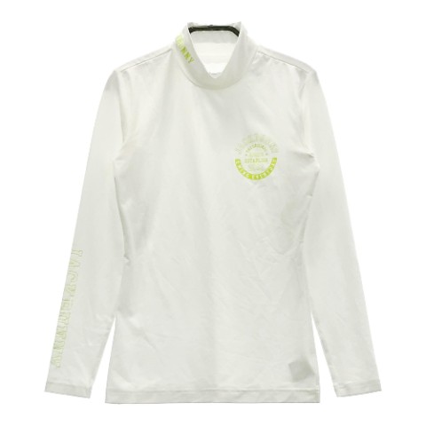 JACK BUNNY ジャックバニー 2021年モデル ハイネック 長袖 インナーTシャツ ホワイト系 00 【中古】ゴルフウェア レディース