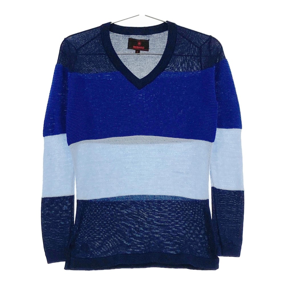 BRIEFING GOLF ブリーフィング 薄手 ニットセーター ブルー系 S 【中古】ゴルフウェア メンズ|中古ゴルフウェア通販STST