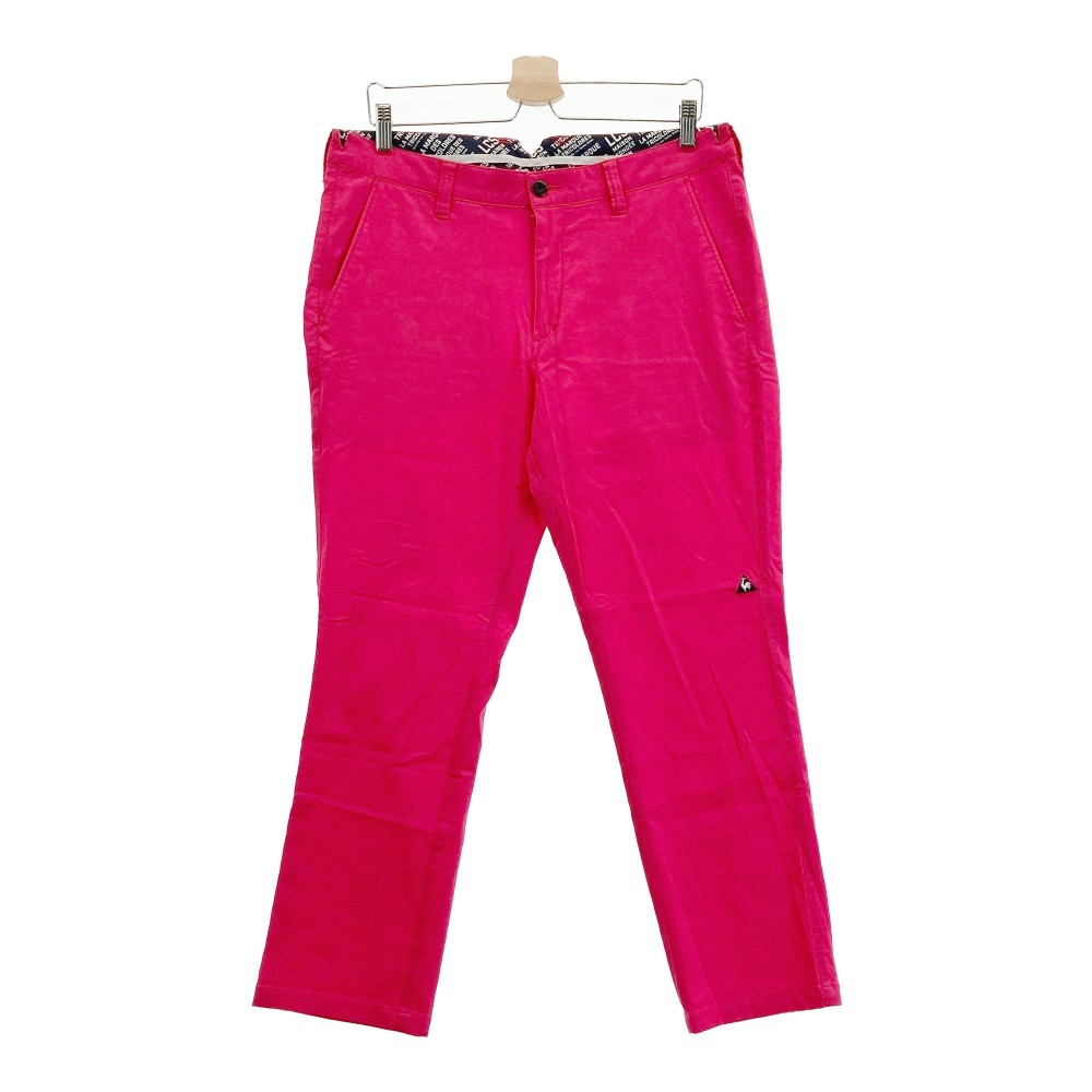 LECOQ GOLF ルコックゴルフ QGMRJD07 ストレッチパンツ 総柄 ピンク系 88 【中古】ゴルフウェア メンズ