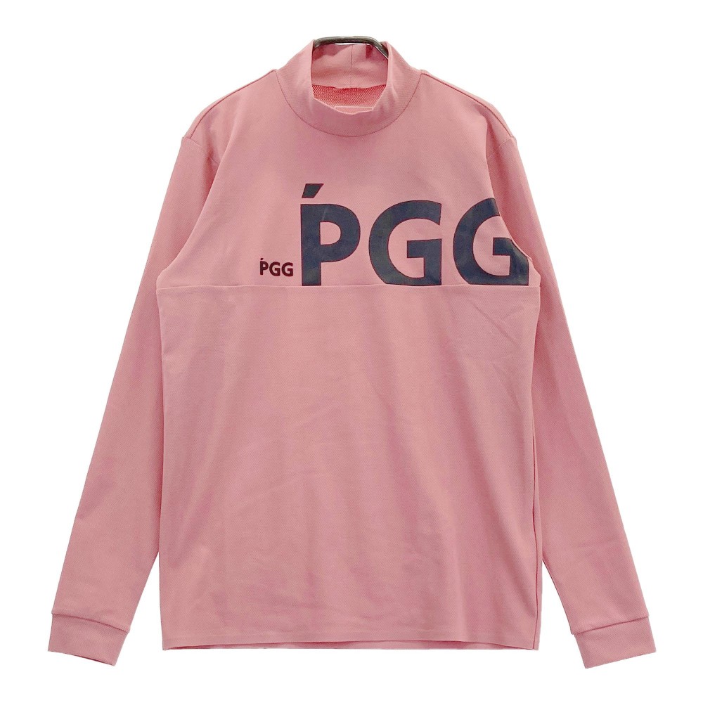 PGG PEARLY GATES パーリーゲイツ 2023年真似形 ハイネック 長袖Ｔシャツ  サクラ色系 4 【中古】ゴルフ御召しもの メンズ