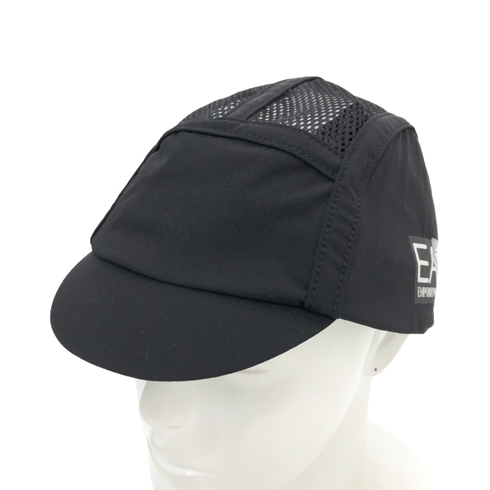 EMPORIO ARMANI エンポリオ アルマーニ メッシュ キャップ ブラック系 EUR M 【中古】メンズ