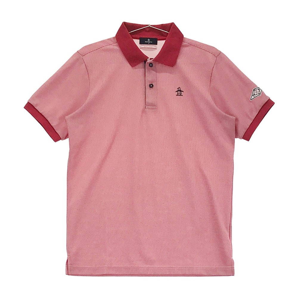 マンシングウェアMunsingwear チェック柄 半袖ポロシャツ Lサイズ 楽天