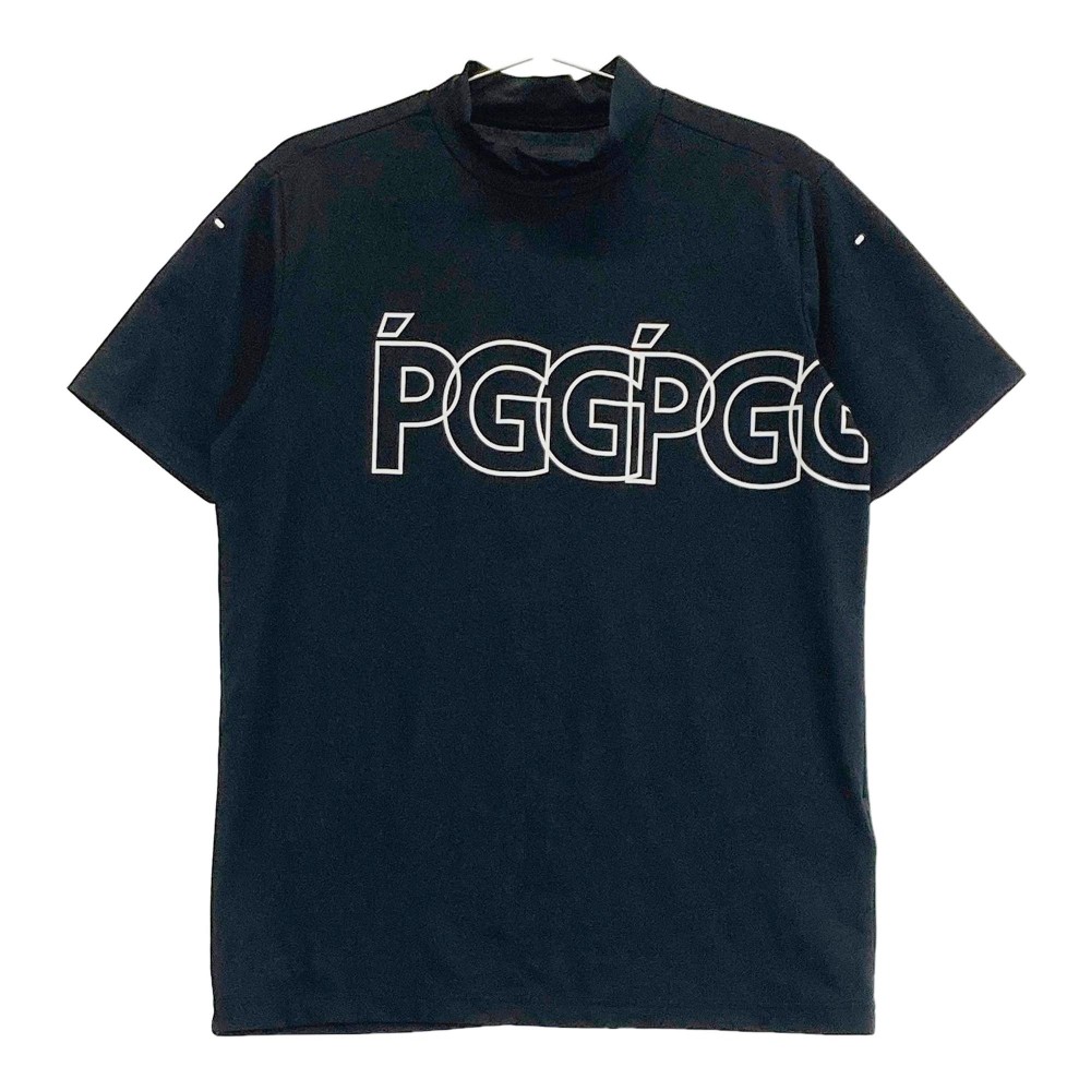PGG PEARLY GATES パーリーゲイツ 2024年モデル ハイネック 半袖Tシャツ ブラック系 4 【中古】ゴルフウェア メンズ