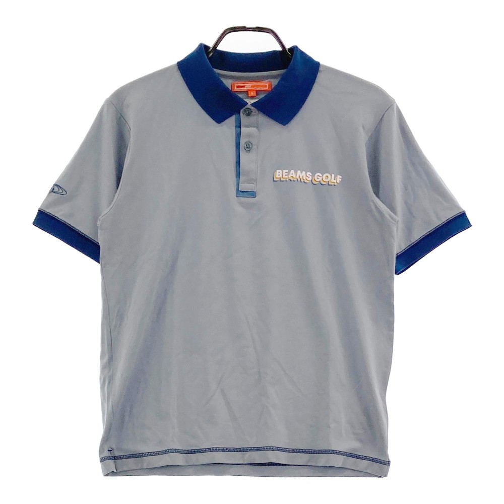 BEAMS GOLF ビームスゴルフ 2023年真似形 半袖 スポーツシャツ  薄墨色系 S 【中古】ゴルフ御召しもの メンズ