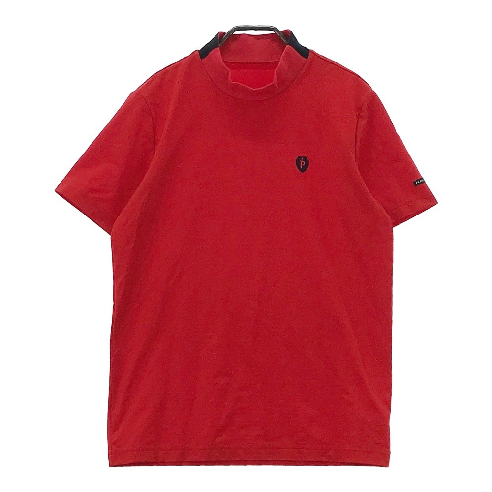 PEARLY GATES パーリーゲイツ 2022年モデル ハイネック 半袖Tシャツ レッド系 4 【中古】ゴルフウェア メンズ