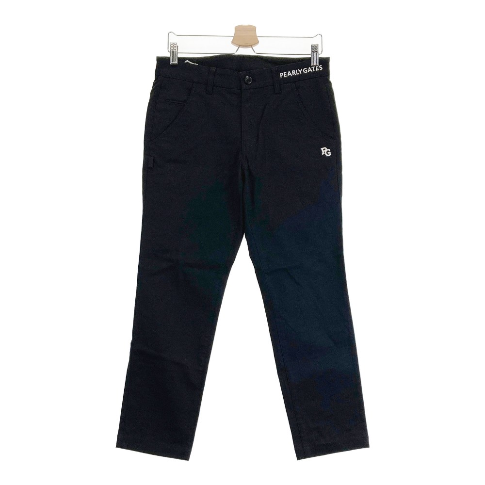 PEARLY GATES パーリーゲイツ 2022年モデル ストレッチパンツ ブラック系 4 【中古】ゴルフウェア メンズ