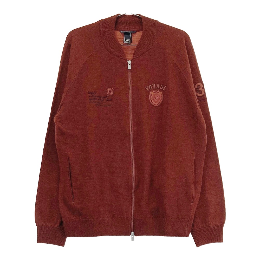 ZOY ゾーイ 長袖ニットジャケット ブラウン系 3 【中古】ゴルフウェア メンズ｜中古ゴルフウェア通販STST