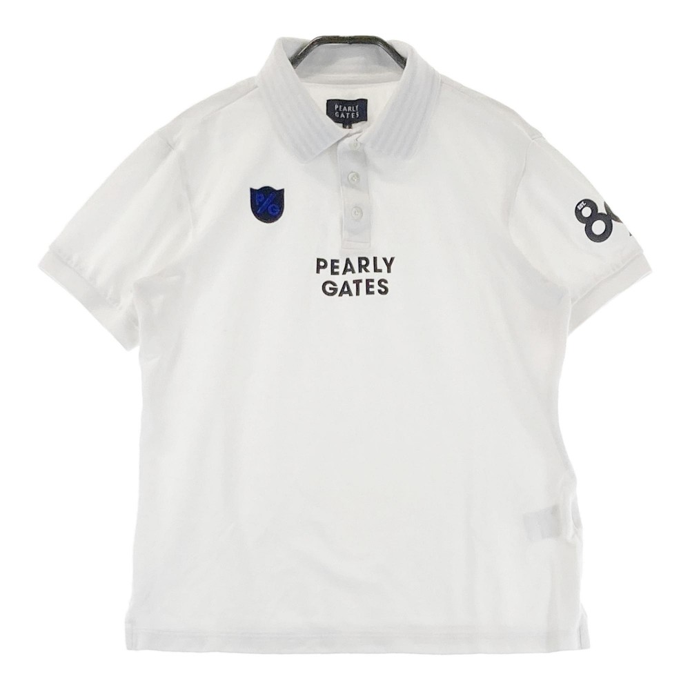 PEARLY GATES パーリーゲイツ 2023年モデル 半袖ポロシャツ ホワイト系 4 【中古】ゴルフウェア メンズ｜中古ゴルフウェア通販STST
