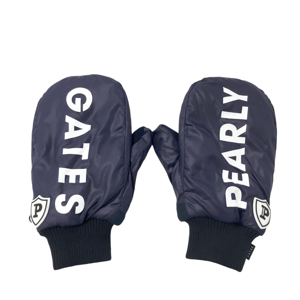PEARLY GATES パーリーゲイツ ミトン ロゴ ネイビー系 【中古】ゴルフウェア