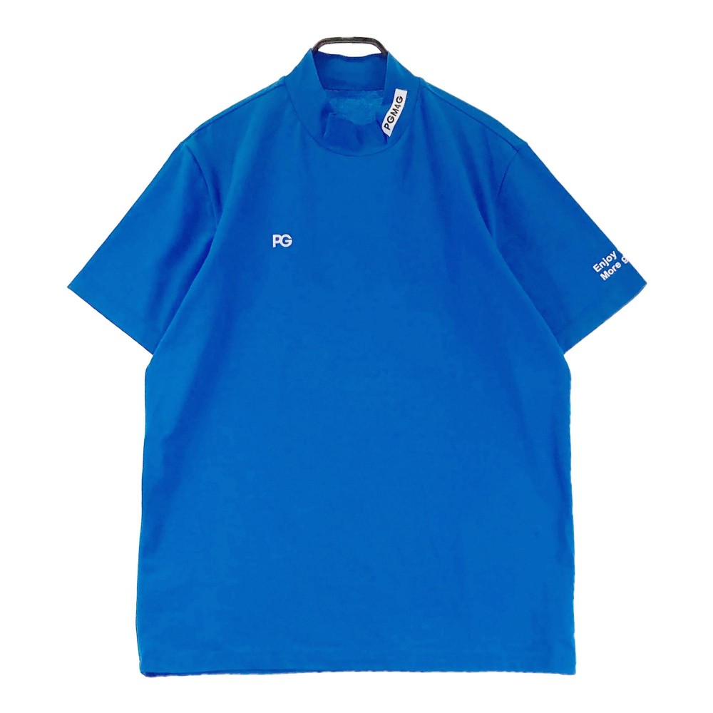 PEARLY GATES パーリーゲイツ 2022年 2167401 半袖ハイネックTシャツ ブルー系 7 【中古】ゴルフウェア メンズ