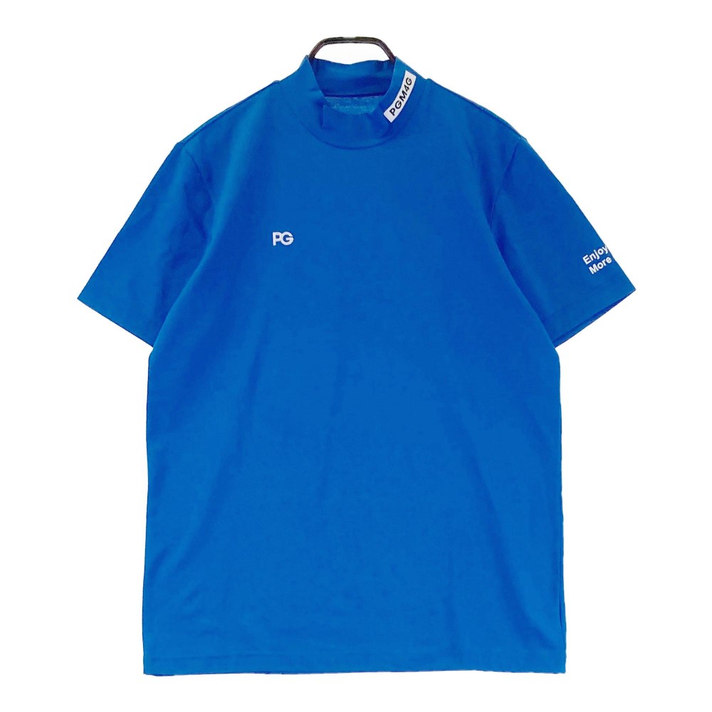 PEARLY GATES パーリーゲイツ 2022年 2167401 半袖ハイネックTシャツ ブルー系 5 【中古】ゴルフウェア メンズ