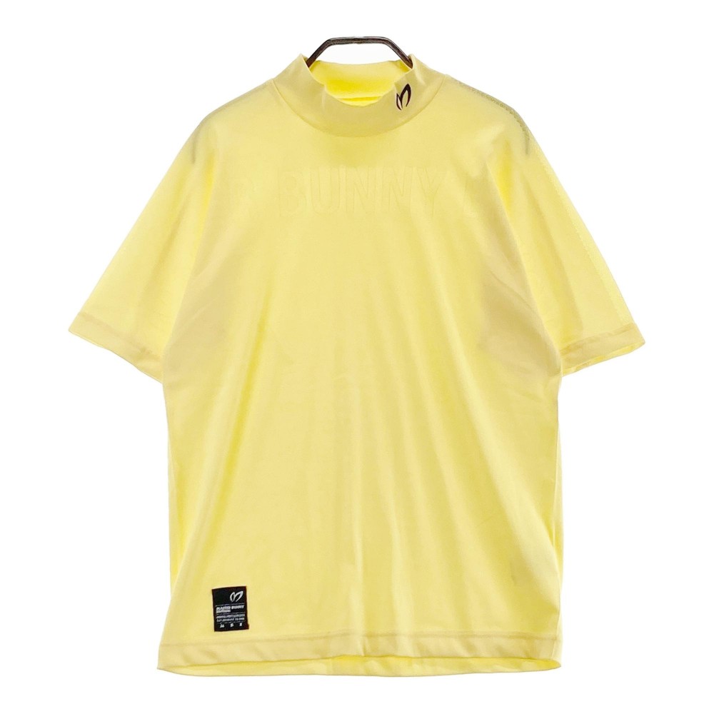 MASTER BUNNY EDITION マスターバニーエディション 2022年モデル ハイネック 半袖Tシャツ イエロー系 4 【中古】ゴルフウェア メンズ