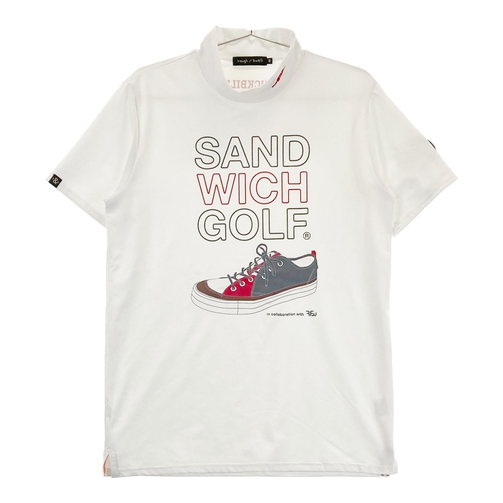 ROUGH&SWELL ラフアンドスウェル 2023年モデル ハイネック 半袖Tシャツ カモノハシ ホワイト系 S 【中古】ゴルフウェア メンズ｜中古ゴルフウェア通販STST